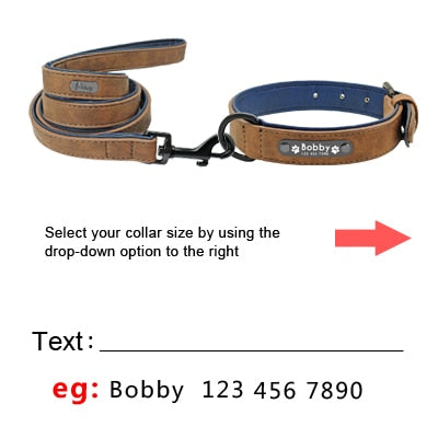 embroidered leather dog collars